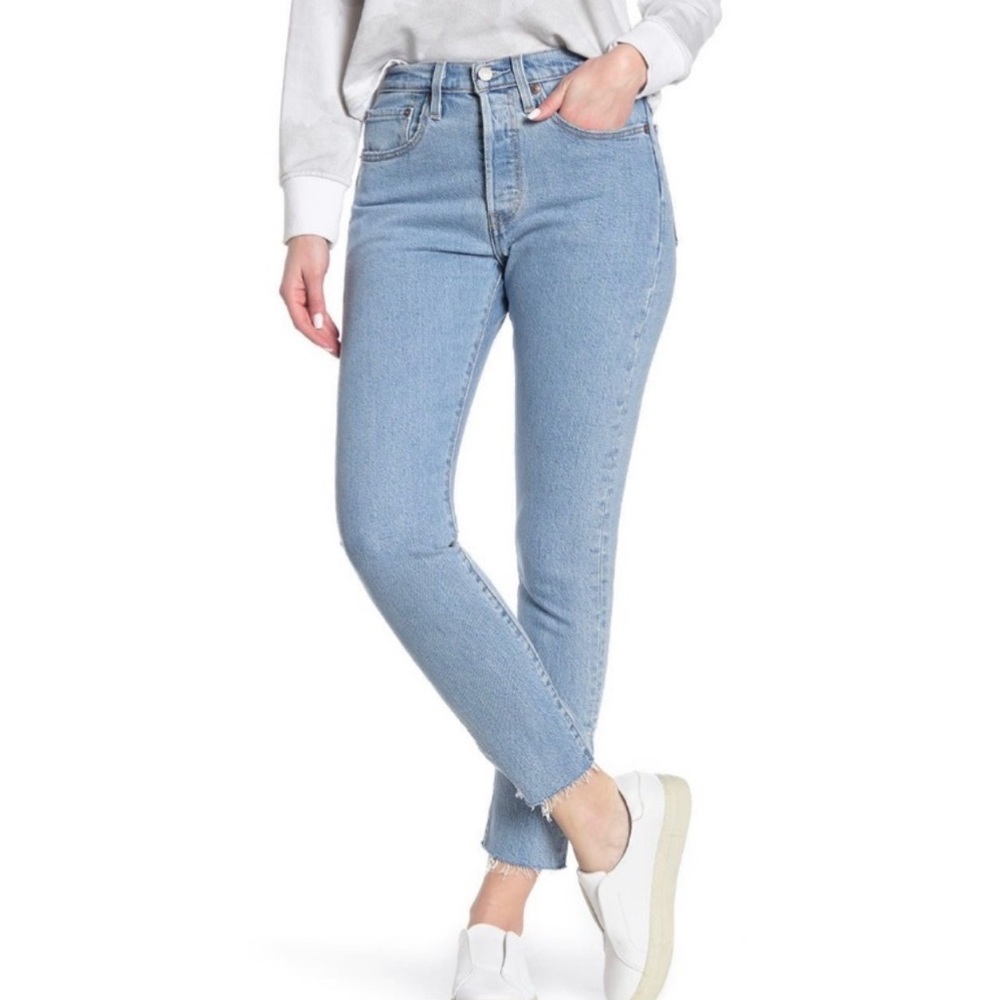 Levi’s 501‎ skinny stretch cotton button fly denim jeans size 33 NWT
